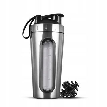 metalowy SHAKER szejker TRENINGOWY 700ml kulka