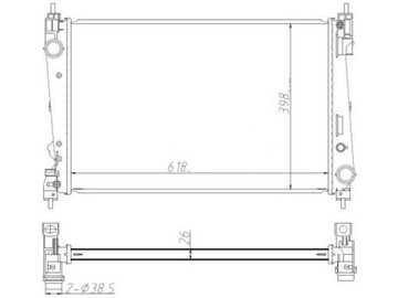 CHLADIČ FIAT DOBLO II 1.4-2.0 BRAVO 2.0 LANCIA DELTA III 1.7