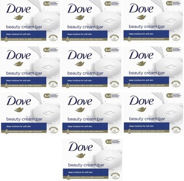 Mydło w kostce kremowe DOVE Beauty Cream Bar 10 x 90 g