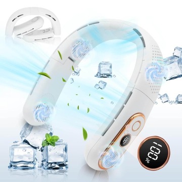 ПОРТАТИВНЫЙ НАШЕЙНЫЙ ВЕНТИЛЯТОР 3000 мАч