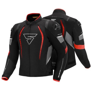 Shima Solid Jacket Pro BLACK/RED r. 3XL kurtka motocyklowa