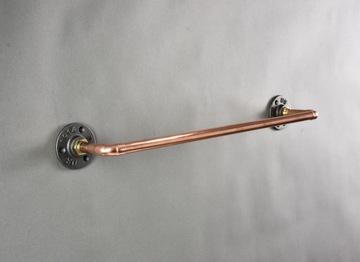 Wieszak ścienny na ręcznik industrialny loft 53 cm ręczniki łazienka
