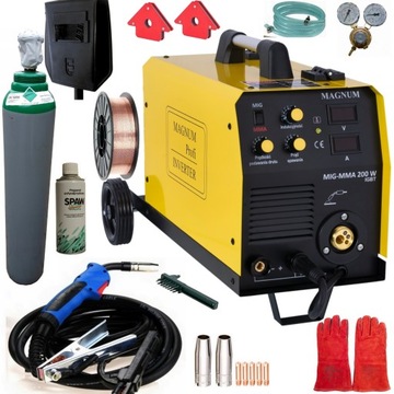 SPAWARKA MIGOMAT MAGNUM MIG MAG MMA 200W zestaw