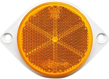 ODBLASK OKRĄGŁY NA OTWORY BOCZNY POMARAŃCZOWY WAŚ