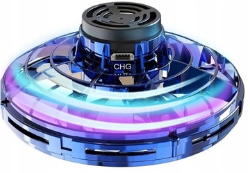LATAJĄCY fidget SPINNER BUMERANG UFO LED 366 dron