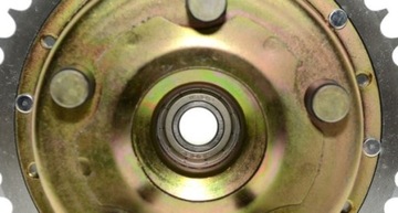 Zębatka napędowa tył WSK 125 B1 stary typ kpl z zabierakiem dwuramówka