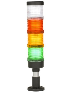 Kolumna wieża sygnalizacyjna LED FL70 - 4 moduły- GYRW+BUZZER -24V