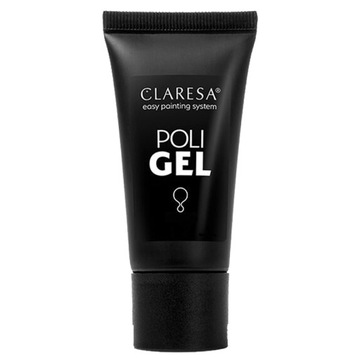 CLARESA Poly Gel SET Акриловый гель для ногтей 30 г + двойная кисть-трафареты