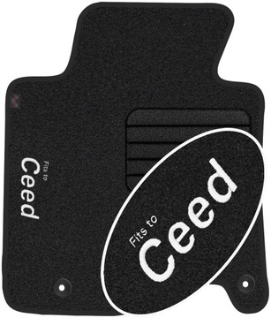 Kia Ceed II 2012-2018 Коврик с ВЫШИВКОЙ