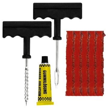 КОМПЛЕКТ ДЛЯ РЕМОНТА ШИН БЫСТРЫЙ РЕМОНТ ШИН НЕОБХОДИМА ВУЛКАНИЗАЦИЯ КОЛЕС