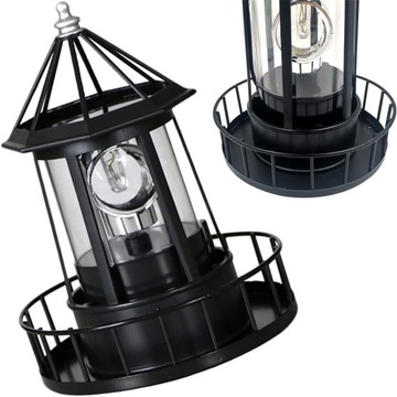 LAMPA SOLARNA LED OGRODOWY LATARNIA MORSKA 360°