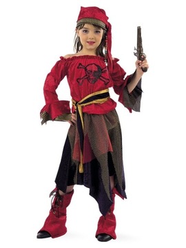 Strój Piratki Kostium Korsarki Piratki Piracki 146