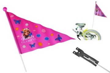 CHORĄGIEWKA DO ROWERKA DZIECIĘCEGO BARBIE RÓŻOWA