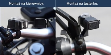 Зарядное устройство для мотоцикла, 2 разъема USB для руля