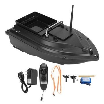 smart rc bait boat with led light double motor remote control fishing bait