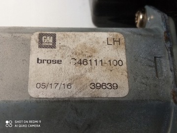 OPEL ASTRA K MECHANIZMUS ZVEDÁK OKNO LEVÝ ZADNÍ