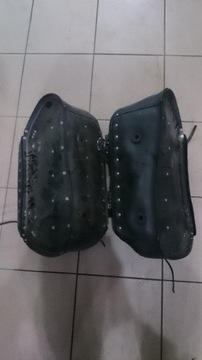 Yamaha XVS 650, седельные сумки 1100