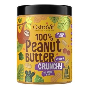 OstroVit Peanut Butter 1KG MASŁO ORZECHOWE PASTA Krem Orzechowy Arachidowy