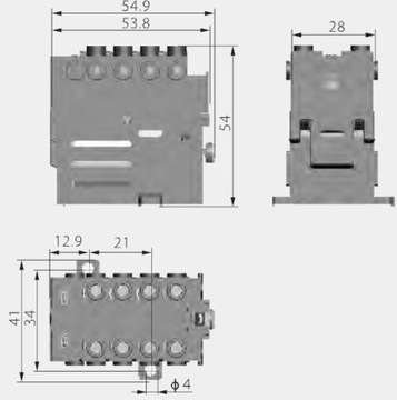 Контакторное реле тока 230 В JD4 KEDU