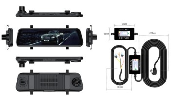 Камера-зеркало-рекордер 2K+FHD HS900PRO Автомобильный видеорегистратор SONY