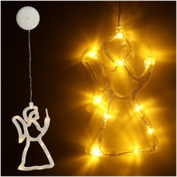 Светодиодное украшение LARGE CHRISTMAS ANGEL 49cm 10LED PENDING GLASS