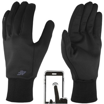 ЗИМНИЕ ПЕРЧАТКИ 4F МУЖСКИЕ ЖЕНСКИЕ ПЯТЬ ПАЛЬЦЕВ УНИСЕКС AW23U054