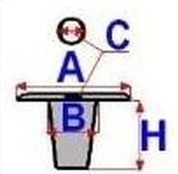 РЕЗИНОВАЯ ГАЙКА M5 9,4 x 12,8–13,8 дюйма