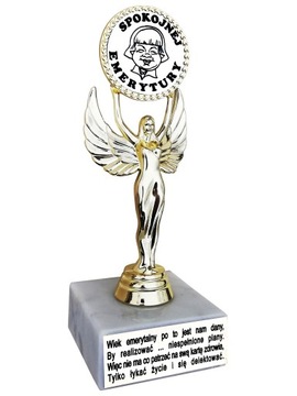 STATUETKA DLA EMERYTKI Prezent na Emeryturę