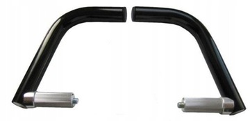 ROGI ROWEROWE DO KIEROWNICY DŁUGIE CZARNE ALUMINIOWE