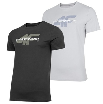 Koszulka męska 4F T-SHIRT bawełna zestaw 2szt. XXL
