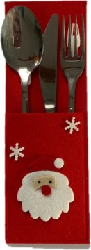 ŚWIĄTECZNE ETUI POKROWIEC NA SZTUĆCE MIKOŁAJ