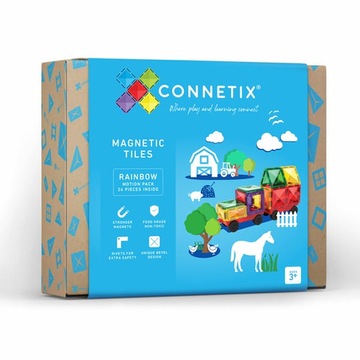 Connetix - Klocki magnetyczne Rainbow Motion 24 el