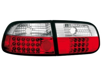 LAMPY TYLNE LED HONDA CIVIC 91-95 2-4 D RED WHITE