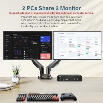 ПЕРЕКЛЮЧАТЕЛЬ KVM ПЕРЕКЛЮЧАТЕЛЬ HDMI 2 РАЗДЕЛИТЕЛЯ 4 ПОРТА