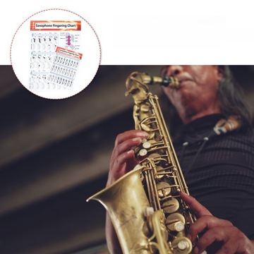 МУЗЫКАЛЬНЫЙ ПЛАКАТ SAXOPHONE CHARTS ДЛЯ НАЧИНАЮЩИХ