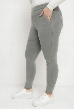 Джинсы-треггинги LARGE JEANS PLUS SIZE T703 темно-синие 8XL