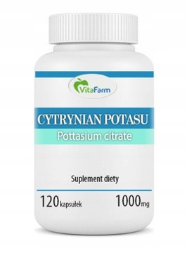 POTAS 360 mg cytrynian potasu - 120 kapsułek