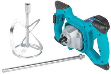 ЭЛЕКТРИЧЕСКИЙ СМЕСИТЕЛЬ ДЛЯ РАСТВОРА, КЛЕЯ, БЕТОНА, КРАСКИ, ШТУКАТУРКИ, 2x СМЕСИТЕЛЬ