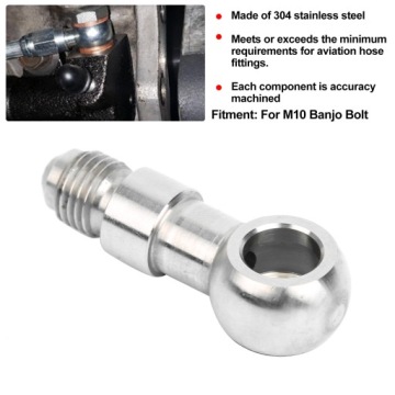 Banjo Adapter Stainless Steel Matching 10 мм/0,4 дюйма (AN4 AN EQ