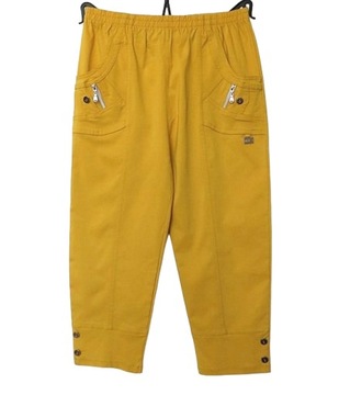 SPODNIE 3/4 legginsy getry bawełna w gumkę 2 rozm 40 / 42