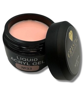 Żel do wzmocnienia paznokci Liquid Acryl Gel 33 CRYSTAL PROFESSIONAL 30ml