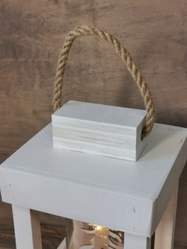 БЕЛЫЙ ФОНАРЬ ДЕКОР СВЕТОДИОДНЫХ ЛАМП ФОНАРЬ