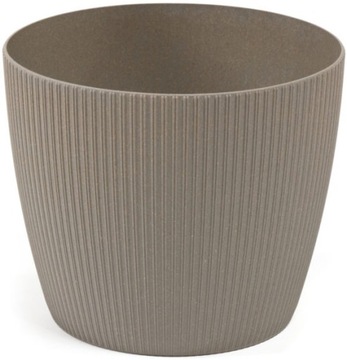 Osłonka Magnolia Eco Wood Jumper ø 19 cm Szara