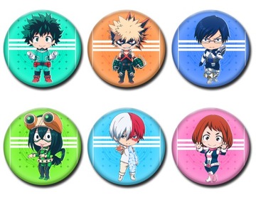 Przypinki anime My Hero Academia przypinki 6szt z1