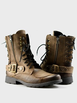 Кожаные мотоботы All Ride Sonny коричневый 43