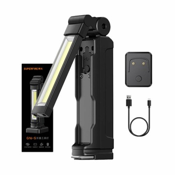 SUPERFIRE SOLIDNA LATARKA TURYSTYCZNA KEMPINGOWA WIELOFUNKCYJNA 800LM USB-C