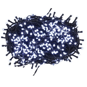 LAMPKI CHOINKOWE 200LED BIAŁE ZIMNE 200SZT LED HURT 16M