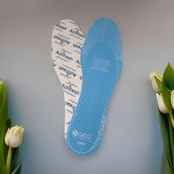 Przeciwpotne Wkładki do Butów Obuwia Antybakteryjne SECO ActiFresh 36-46