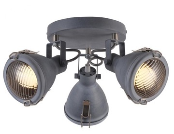 Lampa sufitowa szara regulowana 3xE14 Crodo