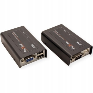 KVM РАСШИРИТЕЛЬ VGA USB-КАБЕЛЬ-УДЛИНИТЕЛЬ ПО ВИТОЙ ПАРЕ CAT 5e